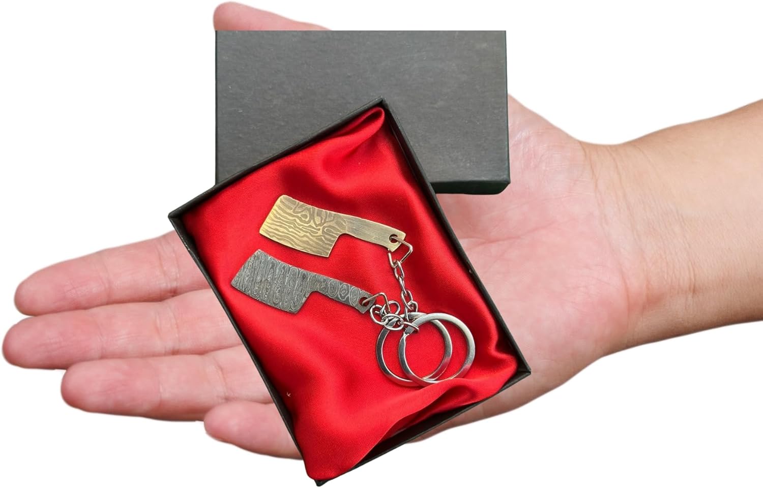 Handmade Damascus Steel key chains