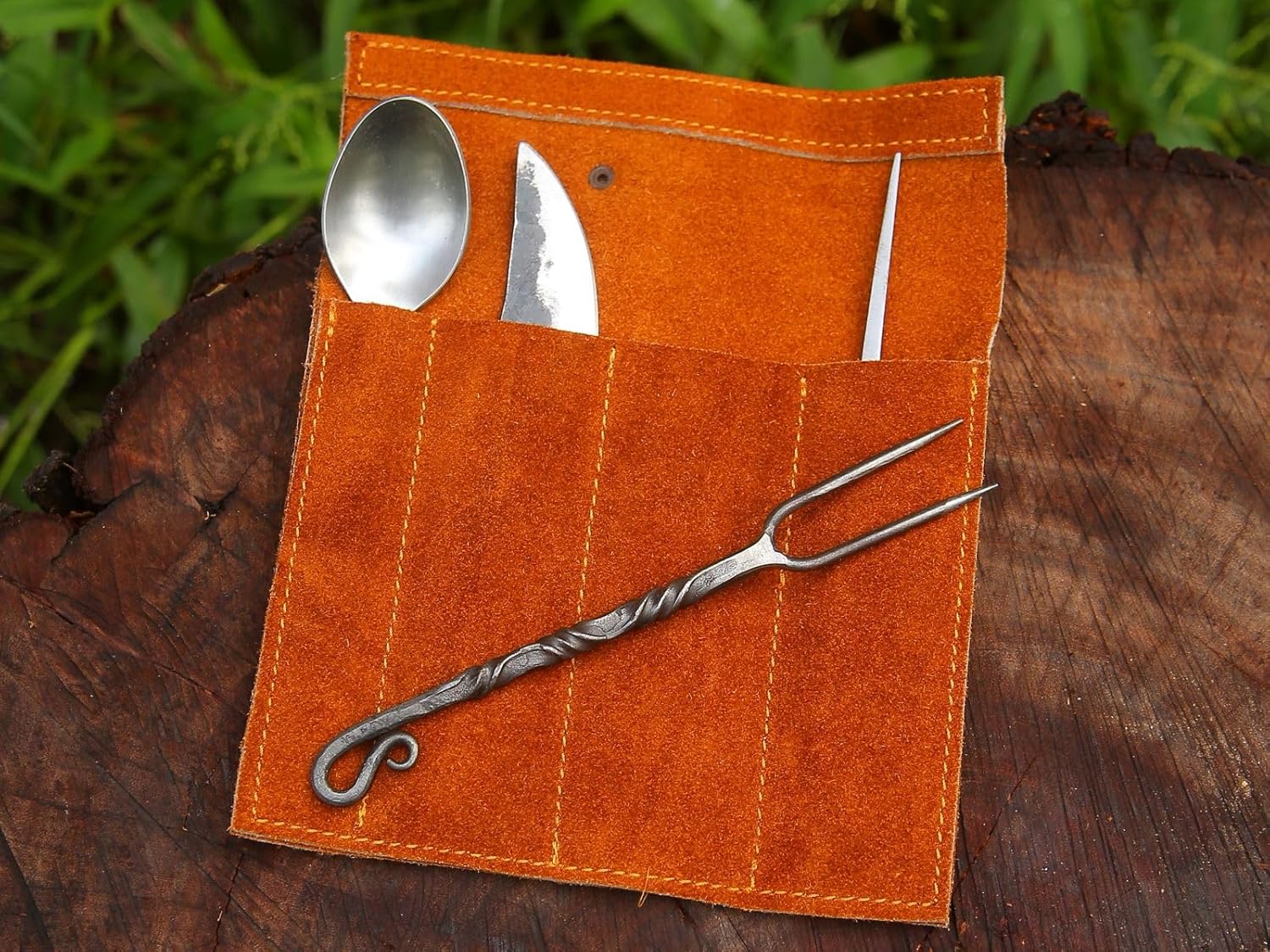 Hand-Forged Viking Cutlery Set 